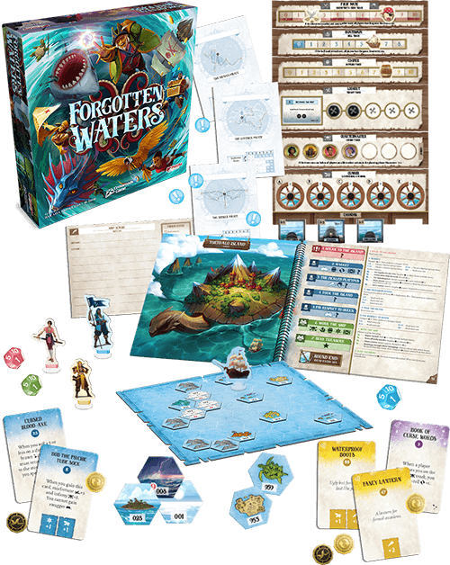 Forgotten Waters | Immersive pirate crossroads board game | Plaid