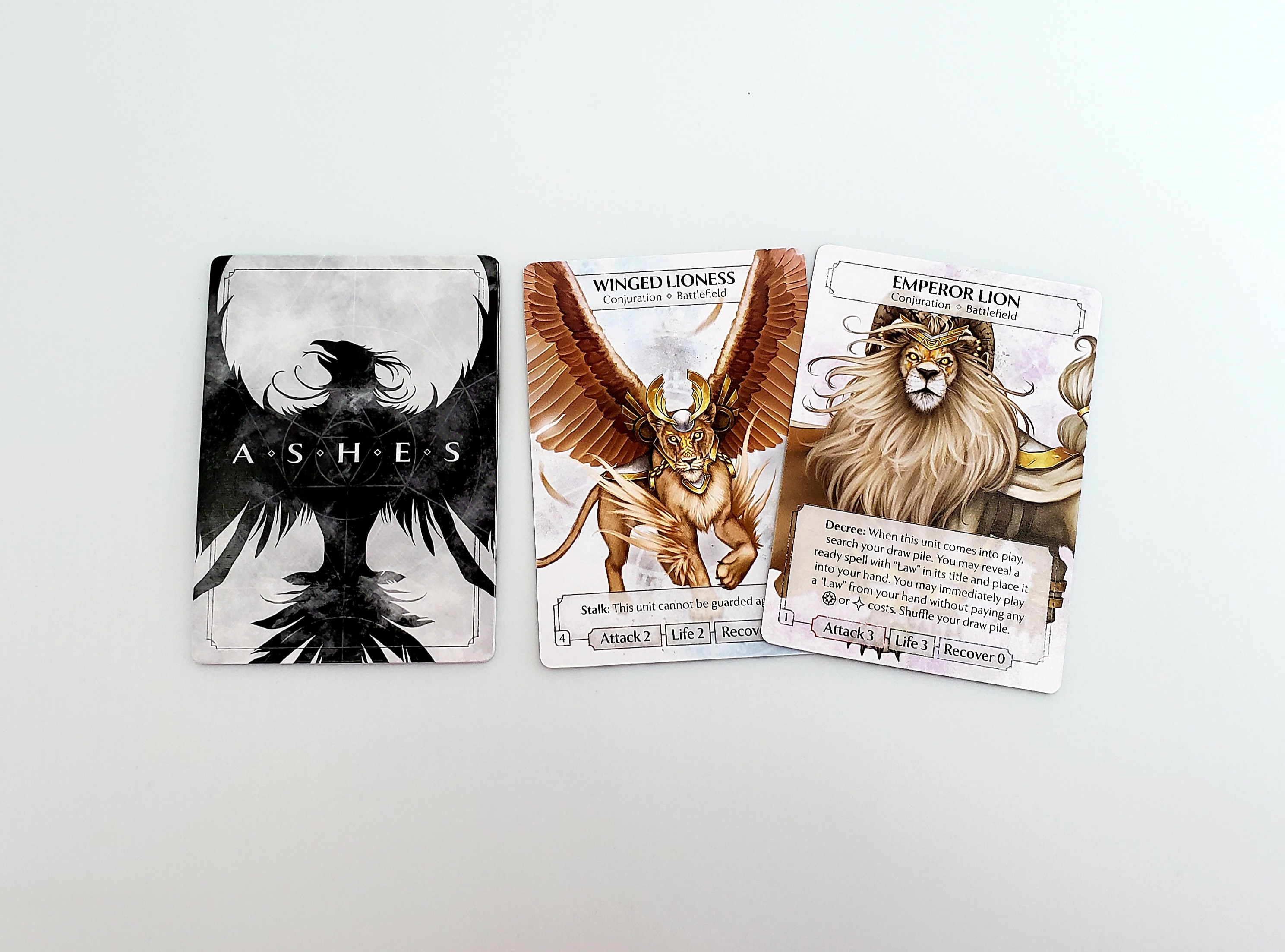 English Brand New Sealed Ashes LCG: Deck 05 The Laws of Lions Deluxe 